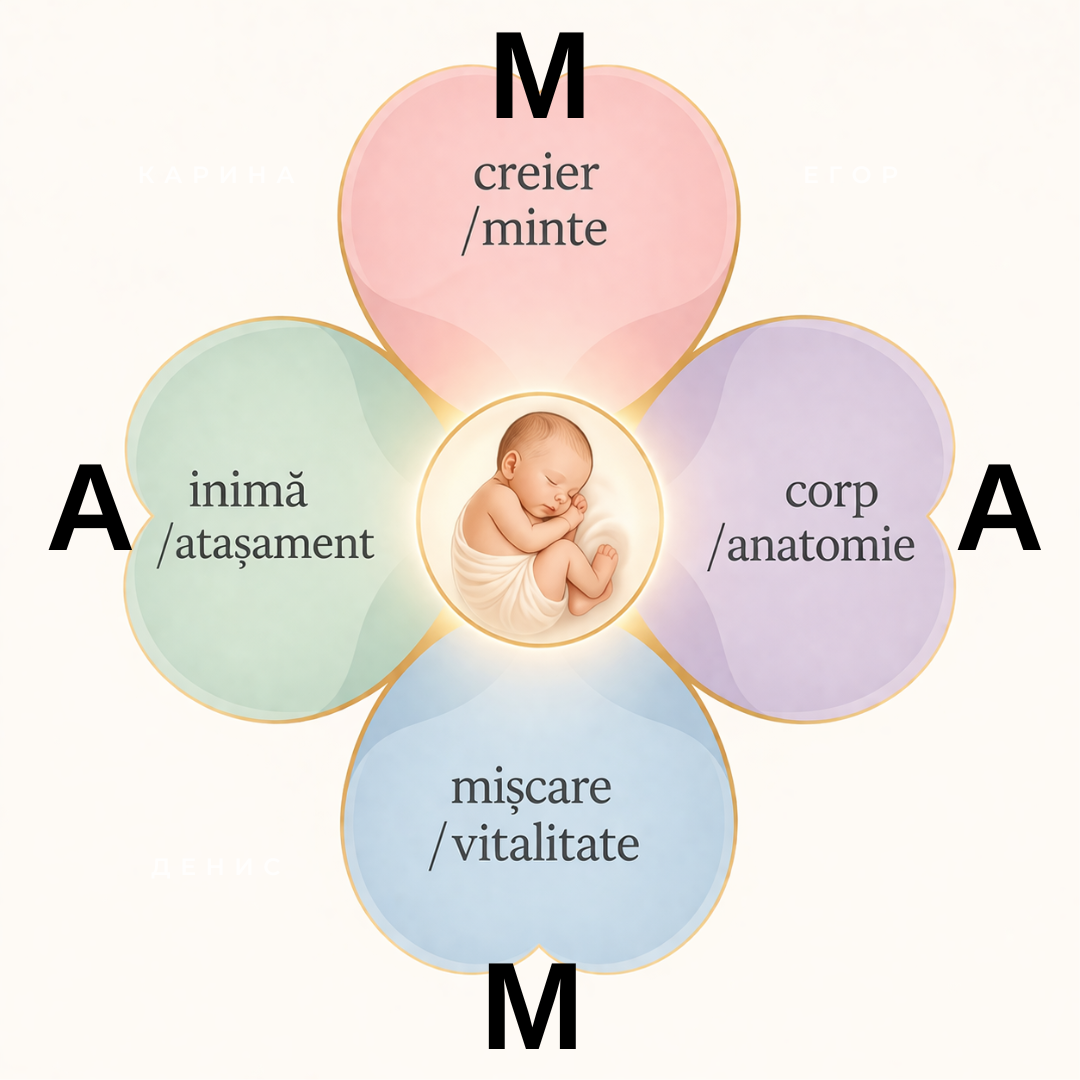 Metoda M.A.M.A. – minte, atașament, mișcare și anatomie
